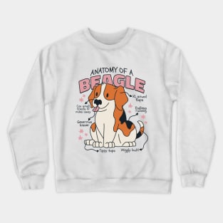 Anatomy of Beagle Awesome Mom Dog Lover Crewneck Sweatshirt